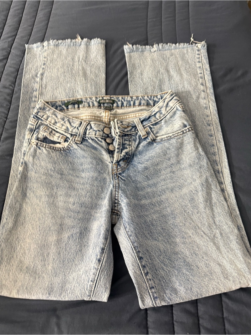 wild fable Light Blue High-Rise Straight Leg Jeans